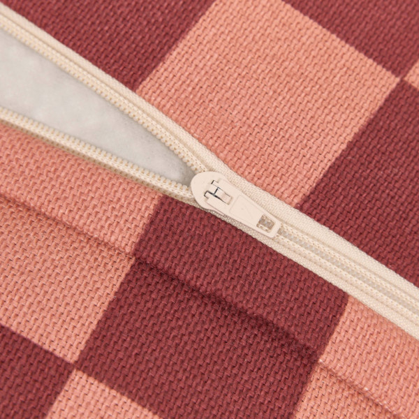 Pouf rond Vibes - Maroon tiles