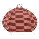 Pouf rond Vibes - Maroon tiles