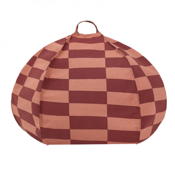 Pouf rond Vibes - Maroon tiles