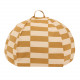 Pouf rond Vibes - Mustard and sand tiles