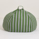 Pouf rond Vibes - Green blue stripes