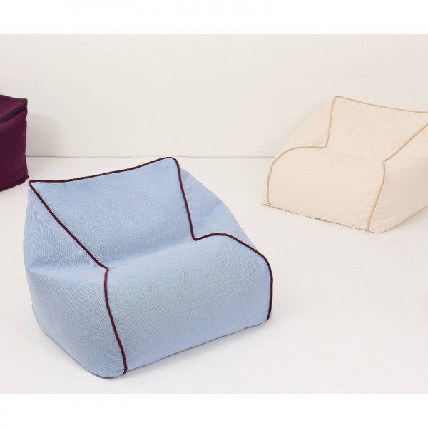 Pouf fauteuil enfant Marlow - Baltic blue