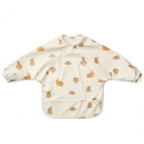 Bavoir à manches plastifié Merle - Eléphant Crème de la crème