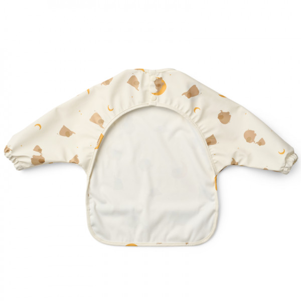 Bavoir à manches plastifié Merle - Eléphant Crème de la crème