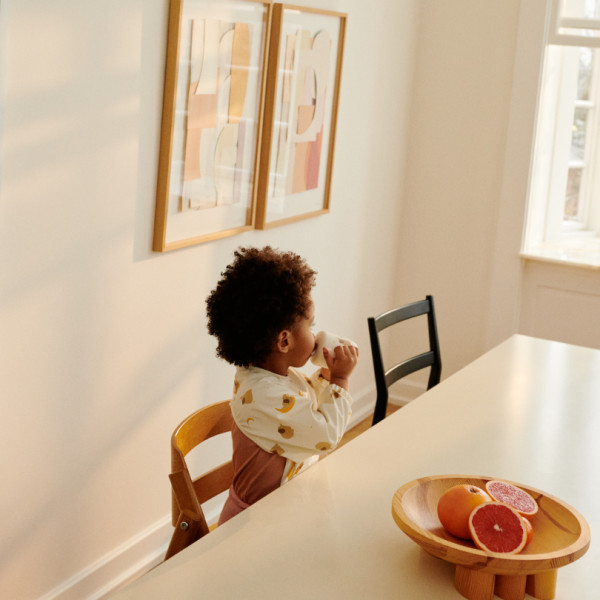 Bavoir à manches plastifié Merle - Eléphant Crème de la crème