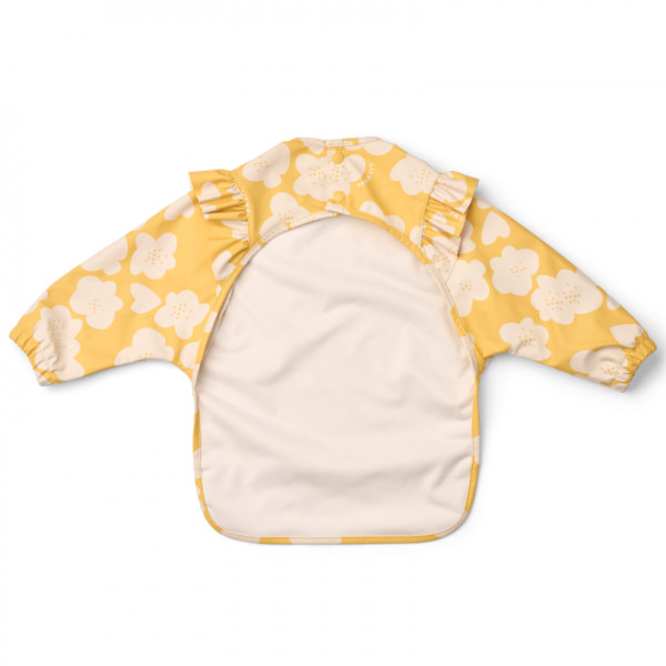 Bavoir à volants à manches Ruffle Merle - Flower Lemon yellow