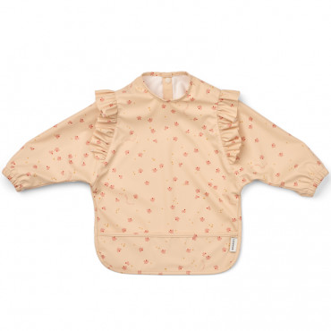 Bavoir à volants à manches Ruffle Merle - Mini butterfly Apple blossom