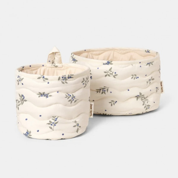 Set de 2 paniers de rangement Kiki - Blueberries