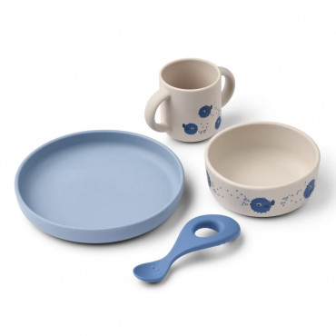 Set repas silicone Vivi - Pufferfish Sandy