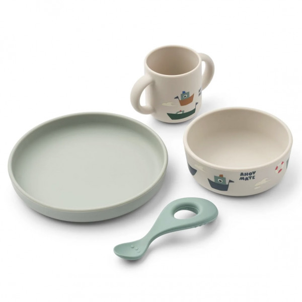 Set repas silicone Vivi - Sailing Sandy