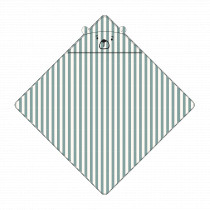 Cape de bain à rayures Albert - Ours Peppermint