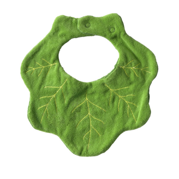 Bavoir en coton bio - Kendall le chou Kale