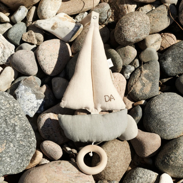 Boite à musique Sailboat - Blue/Off White