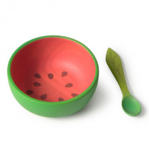 Coffret repas en bois hévéa - Wally la pastèque