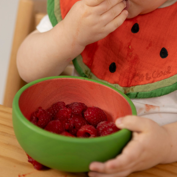Coffret repas en bois hévéa - Wally la pastèque