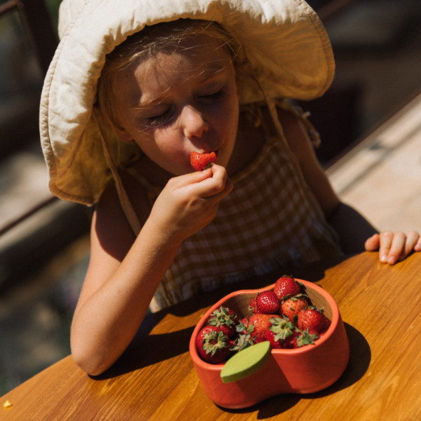 Coffret repas en bois hévéa - Pepa la pomme