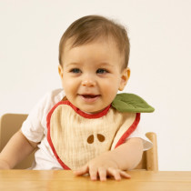 Bavoir en coton bio - Pepa la pomme