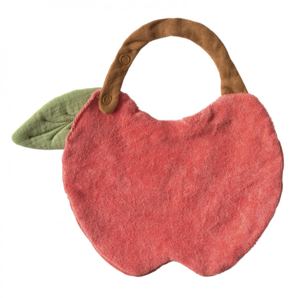Bavoir en coton bio - Pepa la pomme