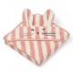 Cape de bain à rayures Albert - Lapin Coral blush