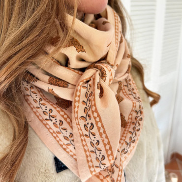 Foulard OSCAR adulte - Tigre peche