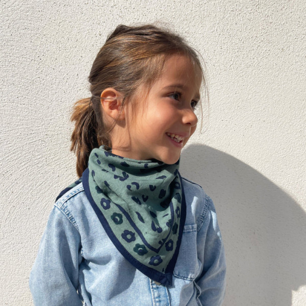 Foulard OSCAR enfant - Graou céladon