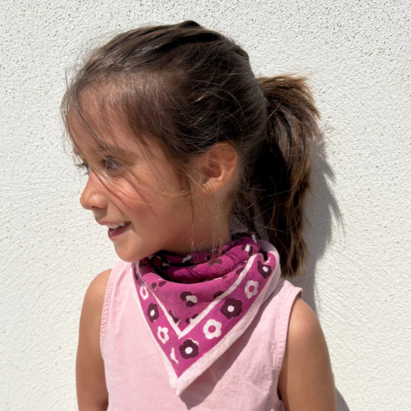 Foulard OSCAR enfant - Graou rose