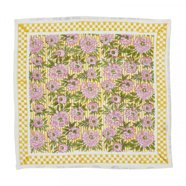 Foulard OSCAR enfant - Pivoine jaune