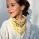 Foulard OSCAR enfant - Pivoine jaune
