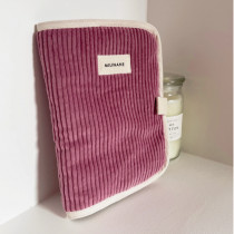 Protège carnet de santé EDGAR - Velours rose nude