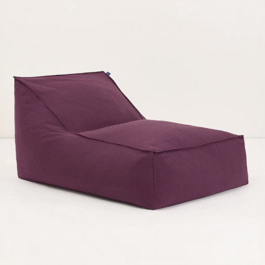 Pouf long adulte Lucky - Prune