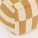 Pouf long Vibes - Moutarde et beige