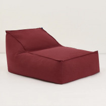 Pouf long Lucky - Burnt red