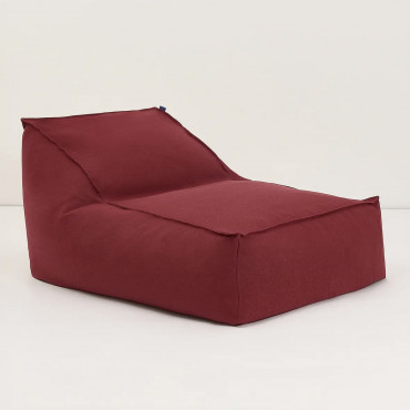 Pouf long Lucky - Burnt red