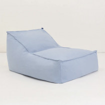 Pouf long Lucky - Baltic blue