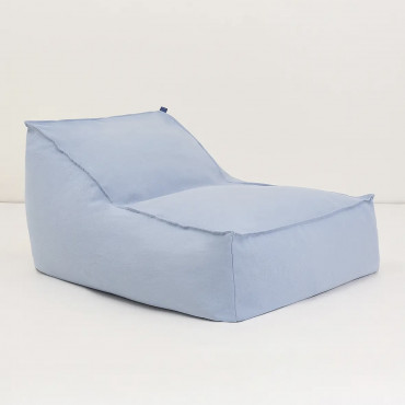 Pouf long Lucky - Baltic blue