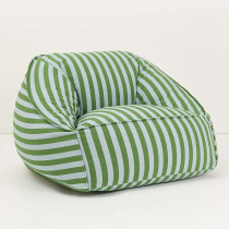Pouf fauteuil adulte Ziggy - Vert et bleu