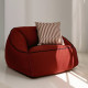 Pouf fauteuil adulte Arnold - Burnt red