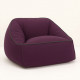 Pouf fauteuil adulte Arnold - Prune