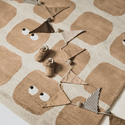 Tapis tufté coton bio - Bidules moka