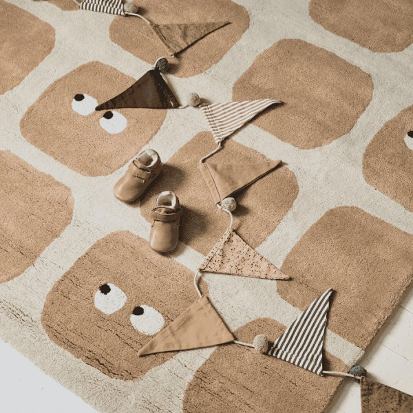 Tapis tufté coton bio - Bidules moka