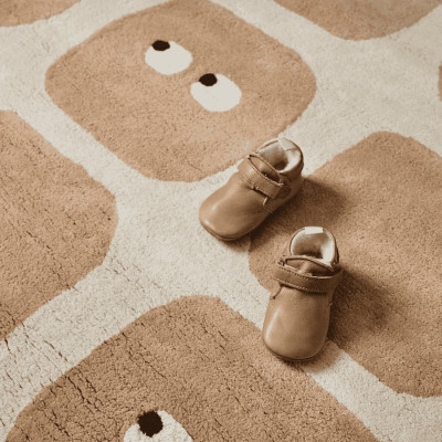 Tapis tufté coton bio - Bidules moka