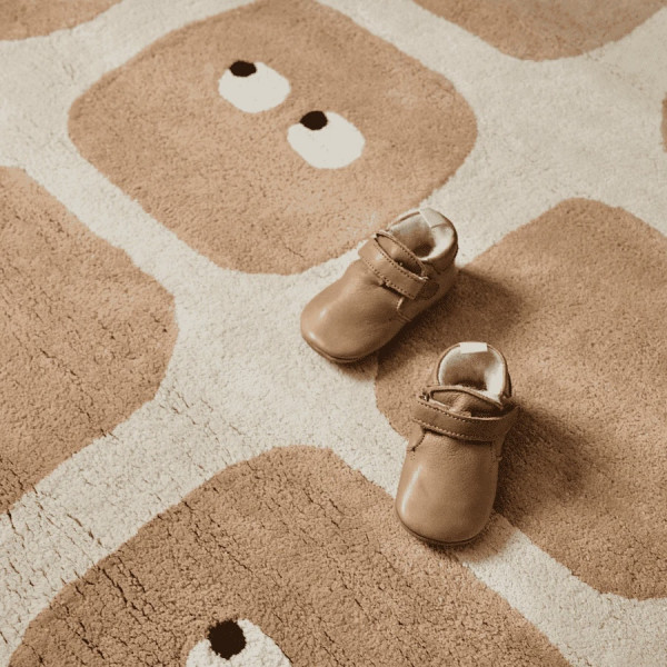 Tapis tufté coton bio - Bidules moka