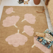Tapis tufté coton bio - Ginko moka