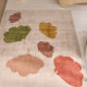 Tapis tufté coton bio - Ginko vert terracotta