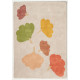 Tapis tufté coton bio - Ginko vert terracotta