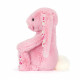 Peluche lapin Luxe - Blushkin Blossom