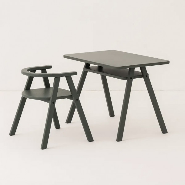 Ensemble bureau et chaise enfant Growing green - Deep green