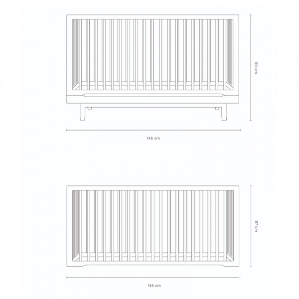 Lit bébé évolutif Pure