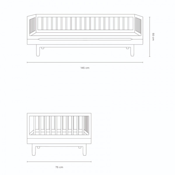 Lit bébé évolutif Pure