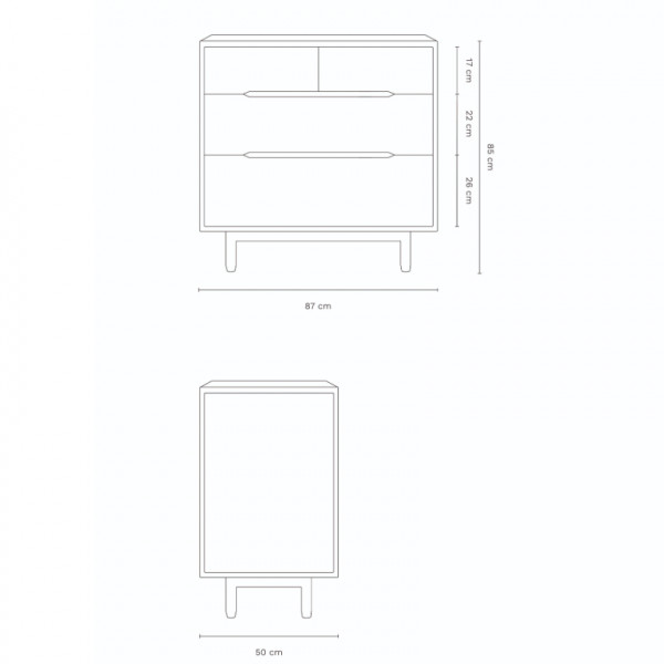 Commode à langer Pure